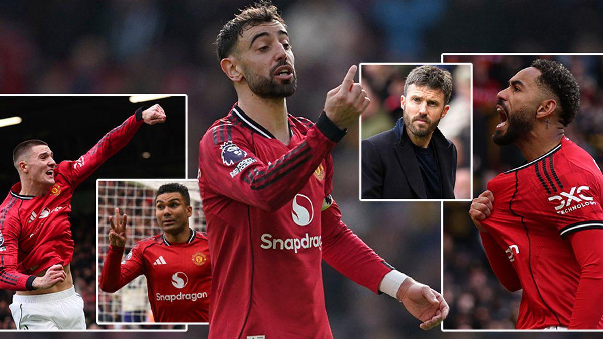 app下载-B费破纪录+卡塞米罗破门！曼联3-1胜维拉稳居前三，欧冠资格稳了